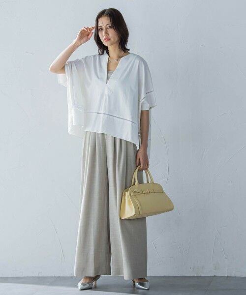 LAUTREAMONT / ロートレアモン カットソー | ポンチョシルエットキーホールカットソー≪洗濯機で洗える≫ | 詳細3