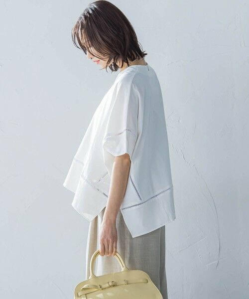 LAUTREAMONT / ロートレアモン カットソー | ポンチョシルエットキーホールカットソー≪洗濯機で洗える≫ | 詳細7