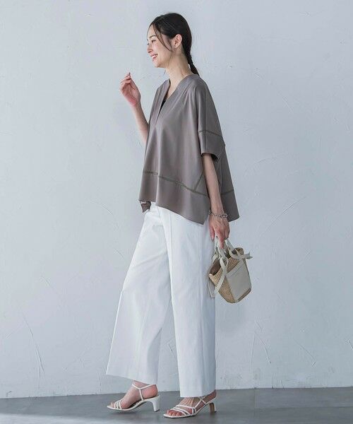 LAUTREAMONT / ロートレアモン カットソー | ポンチョシルエットキーホールカットソー≪洗濯機で洗える≫ | 詳細11