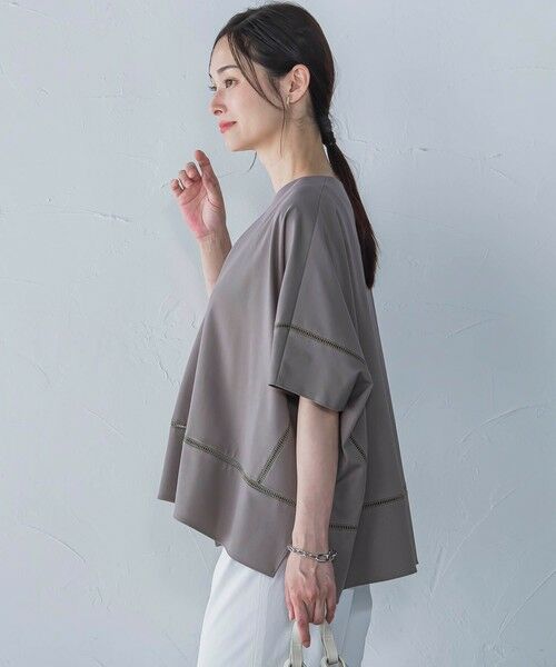 LAUTREAMONT / ロートレアモン カットソー | ポンチョシルエットキーホールカットソー≪洗濯機で洗える≫ | 詳細13