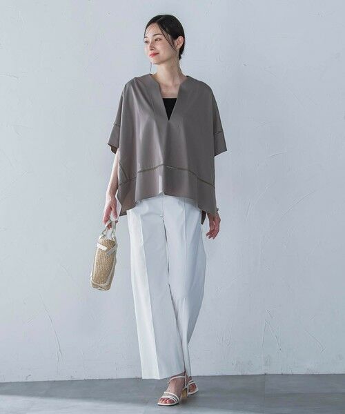 LAUTREAMONT / ロートレアモン カットソー | ポンチョシルエットキーホールカットソー≪洗濯機で洗える≫ | 詳細10