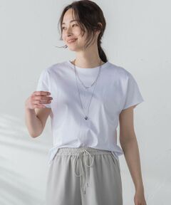 LAUTREAMONT / ロートレアモン カットソー | 【WEB限定】【3サイズ】スムースコットンラウンドヘムカットソー≪洗える/接触冷感≫