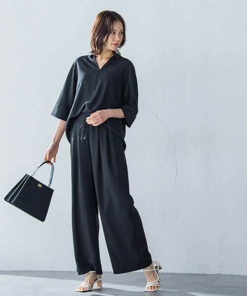 LAUTREAMONT / ロートレアモン その他パンツ | キレイ×リラックス アムンゼンワイドパンツ≪接触冷感/UV/洗濯機で洗える≫ | 詳細4