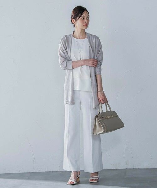 LAUTREAMONT / ロートレアモン その他パンツ | シェルタリングピケドライワイドパンツ≪吸汗速乾/透け防止/洗濯機で洗える≫ | 詳細9