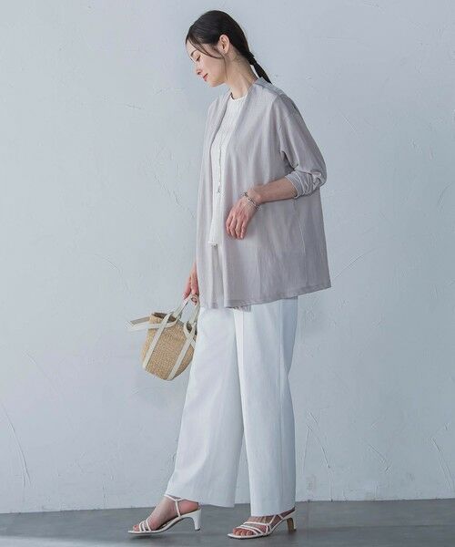 LAUTREAMONT / ロートレアモン その他パンツ | シェルタリングピケドライワイドパンツ≪吸汗速乾/透け防止/洗濯機で洗える≫ | 詳細10