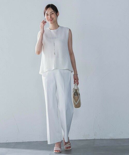 LAUTREAMONT / ロートレアモン その他パンツ | シェルタリングピケドライワイドパンツ≪吸汗速乾/透け防止/洗濯機で洗える≫ | 詳細11