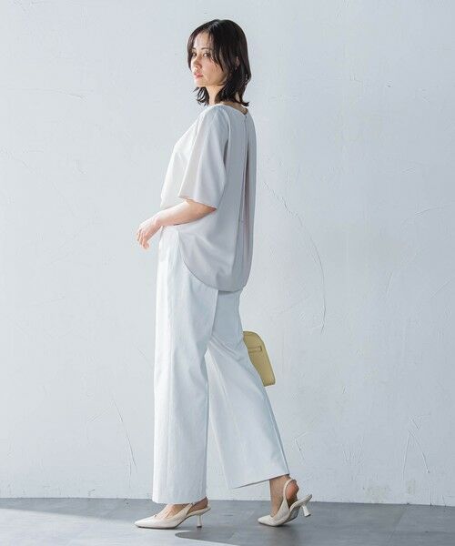 LAUTREAMONT / ロートレアモン その他パンツ | シェルタリングピケドライワイドパンツ≪吸汗速乾/透け防止/洗濯機で洗える≫ | 詳細15