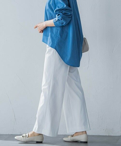 LAUTREAMONT / ロートレアモン その他パンツ | シェルタリングピケドライワイドパンツ≪吸汗速乾/透け防止/洗濯機で洗える≫ | 詳細4