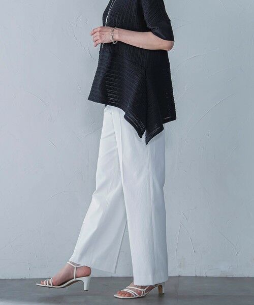 LAUTREAMONT / ロートレアモン その他パンツ | シェルタリングピケドライワイドパンツ≪吸汗速乾/透け防止/洗濯機で洗える≫ | 詳細5