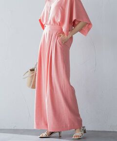 LAUTREAMONT / ロートレアモン その他パンツ | タックワイドパンツ≪セットアップ対応/洗濯機で洗える≫