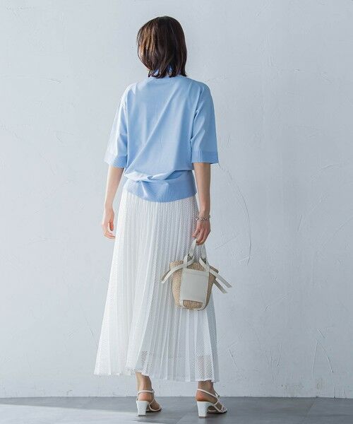 LAUTREAMONT / ロートレアモン ミニ・ひざ丈スカート | メッシュレースプリーツスカート≪洗濯機で洗える≫ | 詳細3