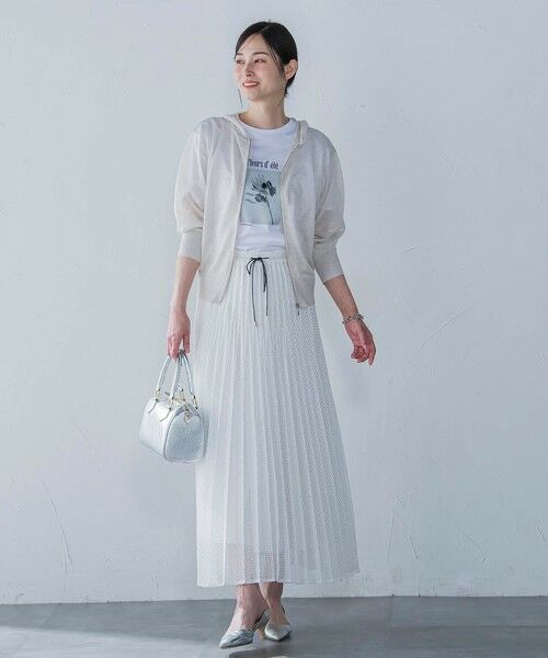 LAUTREAMONT / ロートレアモン ミニ・ひざ丈スカート | メッシュレースプリーツスカート≪洗濯機で洗える≫ | 詳細6