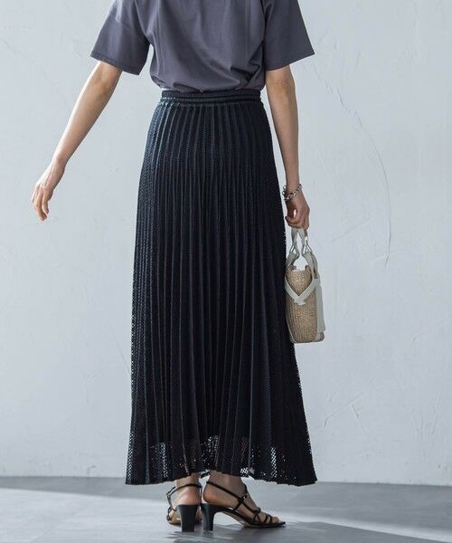 LAUTREAMONT / ロートレアモン ミニ・ひざ丈スカート | メッシュレースプリーツスカート≪洗濯機で洗える≫ | 詳細11