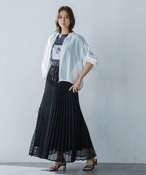 LAUTREAMONT / ロートレアモン ミニ・ひざ丈スカート | メッシュレースプリーツスカート≪洗濯機で洗える≫ | 詳細15