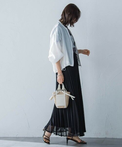 LAUTREAMONT / ロートレアモン ミニ・ひざ丈スカート | メッシュレースプリーツスカート≪洗濯機で洗える≫ | 詳細16