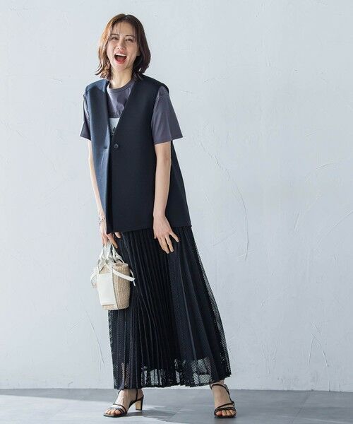 LAUTREAMONT / ロートレアモン ミニ・ひざ丈スカート | メッシュレースプリーツスカート≪洗濯機で洗える≫ | 詳細17