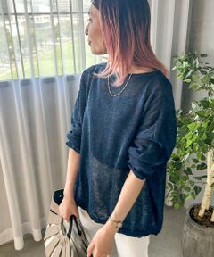 LAUTREAMONT / ロートレアモン ニット・セーター | 【WEB限定】和紙混ホールガーメントニット≪手洗い可能≫