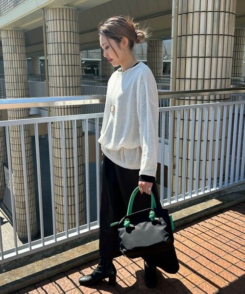 LAUTREAMONT / ロートレアモン ニット・セーター | 【WEB限定】和紙混ホールガーメントニット≪手洗い可能≫ | 詳細5