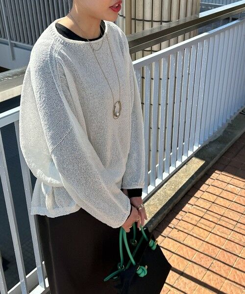 LAUTREAMONT / ロートレアモン ニット・セーター | 【WEB限定】和紙混ホールガーメントニット≪手洗い可能≫ | 詳細8