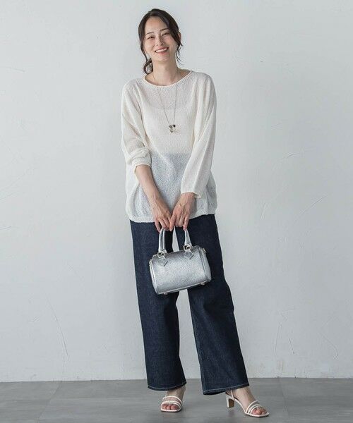 LAUTREAMONT / ロートレアモン ニット・セーター | 【WEB限定】和紙混ホールガーメントニット≪手洗い可能≫ | 詳細1