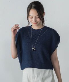 LAUTREAMONT / ロートレアモン ニット・セーター | 【WEB限定】ざっくりクロップドニットベスト≪手洗い可能≫