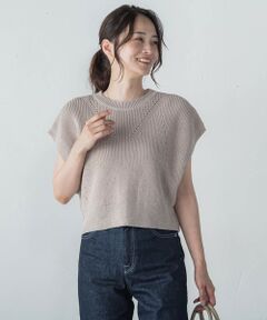 LAUTREAMONT / ロートレアモン ニット・セーター | 【WEB限定】ざっくりクロップドニットベスト≪手洗い可能≫