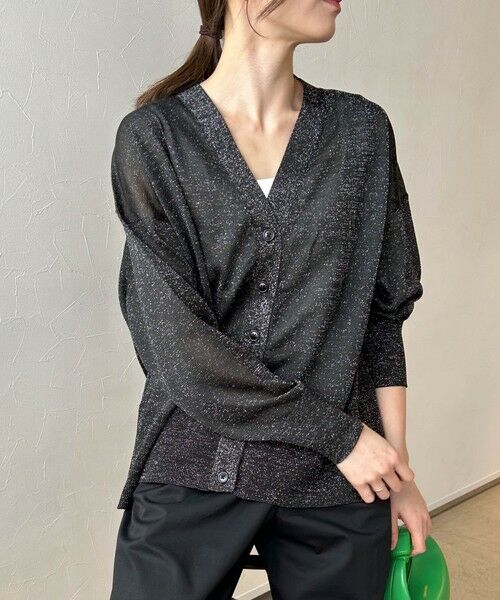 LAUTREAMONT / ロートレアモン カーディガン・ボレロ | 【WEB限定】ラメニットカーディガン≪手洗い可能≫ | 詳細2