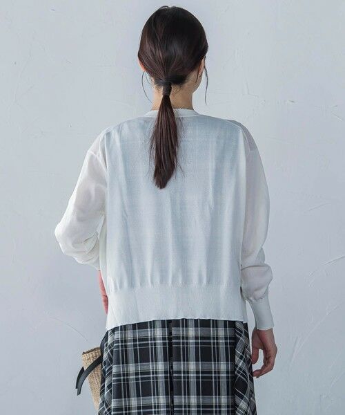 LAUTREAMONT / ロートレアモン カーディガン・ボレロ | ペーパーヤーンVネックカーディガン≪手洗い可能≫ | 詳細2