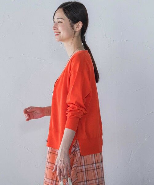 LAUTREAMONT / ロートレアモン カーディガン・ボレロ | ペーパーヤーンVネックカーディガン≪手洗い可能≫ | 詳細13