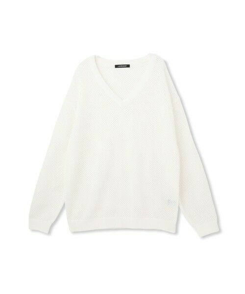 LAUTREAMONT / ロートレアモン ニット・セーター | ドライタッチメッシュVネックニット≪手洗い可能≫ | 詳細5