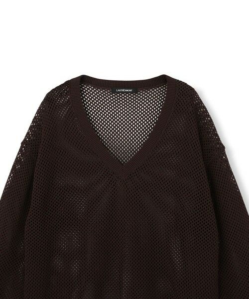 LAUTREAMONT / ロートレアモン ニット・セーター | ドライタッチメッシュVネックニット≪手洗い可能≫ | 詳細18