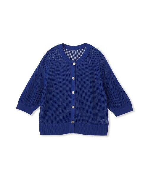 LAUTREAMONT / ロートレアモン カーディガン・ボレロ | ドライタッチメッシュ5分袖ニット≪手洗い可能≫ | 詳細13