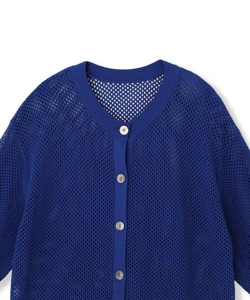 LAUTREAMONT / ロートレアモン カーディガン・ボレロ | ドライタッチメッシュ5分袖ニット≪手洗い可能≫ | 詳細15