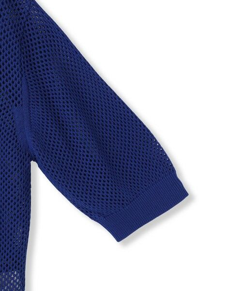 LAUTREAMONT / ロートレアモン カーディガン・ボレロ | ドライタッチメッシュ5分袖ニット≪手洗い可能≫ | 詳細16