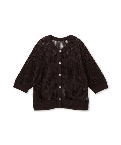 LAUTREAMONT / ロートレアモン カーディガン・ボレロ | ドライタッチメッシュ5分袖ニット≪手洗い可能≫ | 詳細25