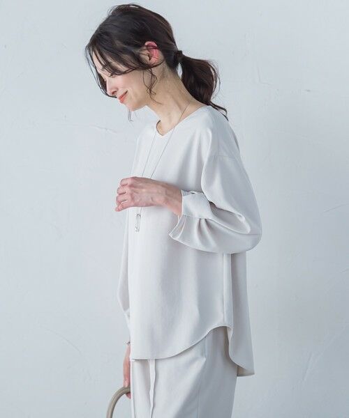 LAUTREAMONT / ロートレアモン シャツ・ブラウス | キレイ×リラックス アムンゼンブラウス≪接触冷感/UV/洗濯機で洗える≫ | 詳細24