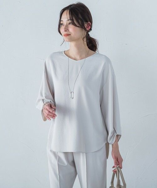 LAUTREAMONT / ロートレアモン シャツ・ブラウス | キレイ×リラックス アムンゼンブラウス≪接触冷感/UV/洗濯機で洗える≫ | 詳細21