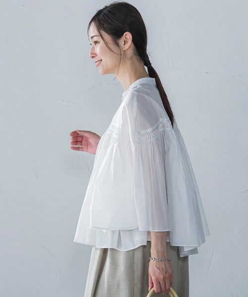 LAUTREAMONT / ロートレアモン シャツ・ブラウス | ピンタックcottonブラウス≪洗濯機で洗える≫ | 詳細1