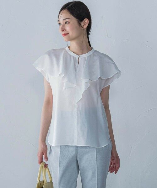 LAUTREAMONT / ロートレアモン シャツ・ブラウス | ラッフルシアーブラウス≪洗濯機で洗える≫ | 詳細1