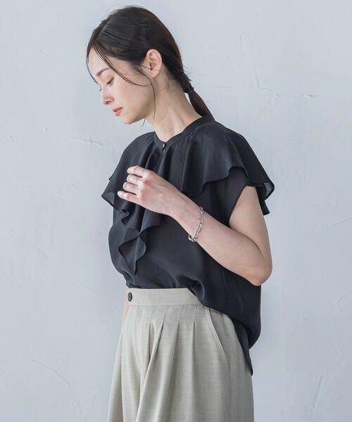 LAUTREAMONT / ロートレアモン シャツ・ブラウス | ラッフルシアーブラウス≪洗濯機で洗える≫ | 詳細7