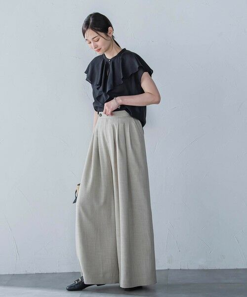 LAUTREAMONT / ロートレアモン シャツ・ブラウス | ラッフルシアーブラウス≪洗濯機で洗える≫ | 詳細10