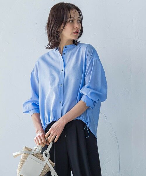 LAUTREAMONT/ロートレアモン シアードロストシャツ≪洗濯機で洗える≫ ライトブルー 9号 LAUTREAMONT/ロートレアモン シアードロストシャツ≪洗濯機で洗える≫ ライトブルー 9号