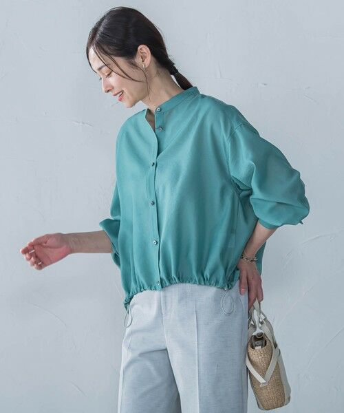 LAUTREAMONT/ロートレアモン シアードロストシャツ≪洗濯機で洗える≫ グリーン系その他 9号 LAUTREAMONT/ロートレアモン シアードロストシャツ≪洗濯機で洗える≫ グリーン系その他 9号