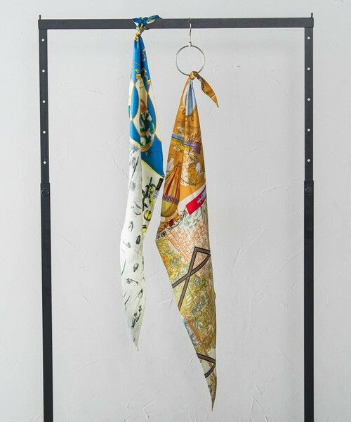 LAUTREAMONT / ロートレアモン マフラー・ショール・スヌード・ストール | 【manipuri】ダイヤ型シルクスカーフ | 詳細9