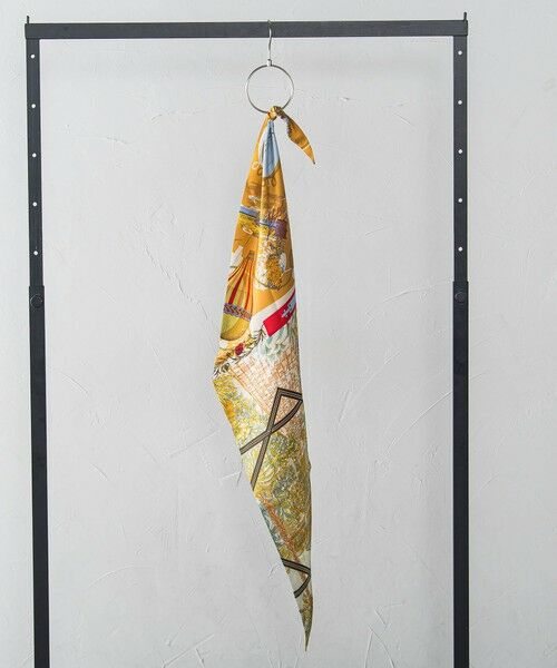 LAUTREAMONT / ロートレアモン マフラー・ショール・スヌード・ストール | 【manipuri】ダイヤ型シルクスカーフ（イエロー系その他）