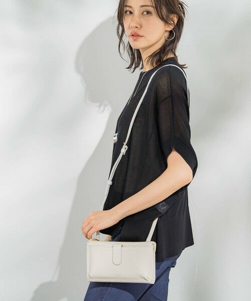 LAUTREAMONT / ロートレアモン その他小物 | 【WEB限定】【VIOLAd'ORO】リザード型押しレザー 横型スマートフォンポシェット ADRIA / V-1326 | 詳細2