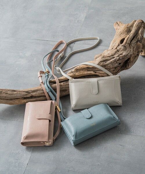 LAUTREAMONT / ロートレアモン その他小物 | 【WEB限定】【VIOLAd'ORO】リザード型押しレザー 横型スマートフォンポシェット ADRIA / V-1326 | 詳細4