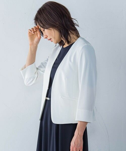 LAUTREAMONT / ロートレアモン テーラードジャケット | トリアセVカラージャケット≪手洗い可能≫ | 詳細1