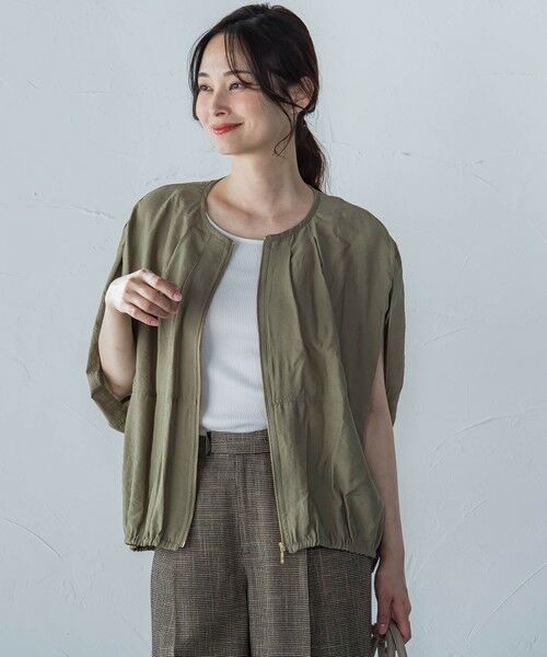 LAUTREAMONT / ロートレアモン テーラードジャケット | 【WEB限定】スリットスリーブノーカラーブルゾン≪手洗い可能≫ | 詳細19