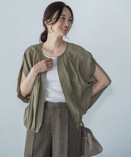 LAUTREAMONT / ロートレアモン テーラードジャケット | 【WEB限定】スリットスリーブノーカラーブルゾン≪手洗い可能≫ | 詳細20